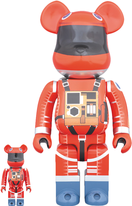 A Space Odyssey Collectible Set Bearbrick Space Suit - 2001 A Space Odyssey Bearbrick (480x717), Png Download
