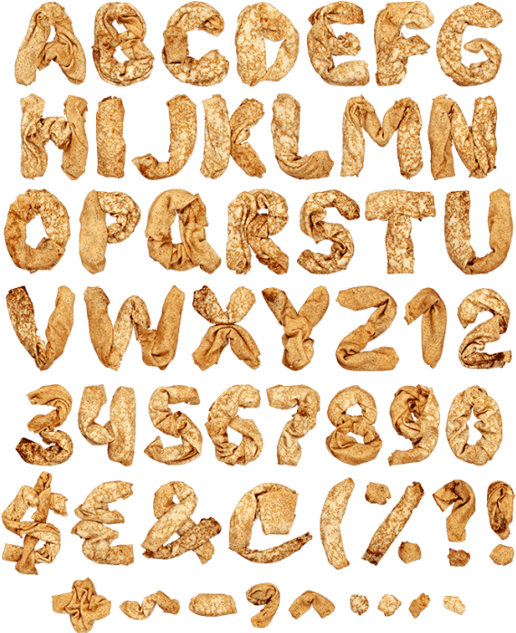 Font Right From Frying Pan - Pancake (595x729), Png Download