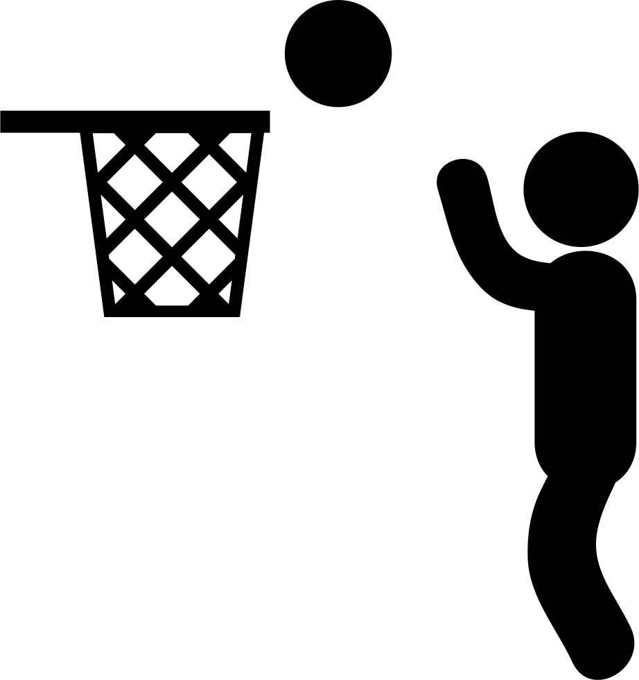 Man Playing Basketball Comments - Playing Basketball Png Icon (922x980), Png Download