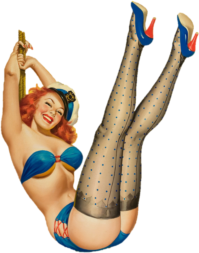 Download - Transparent Pin Up Girl (776x1023), Png Download
