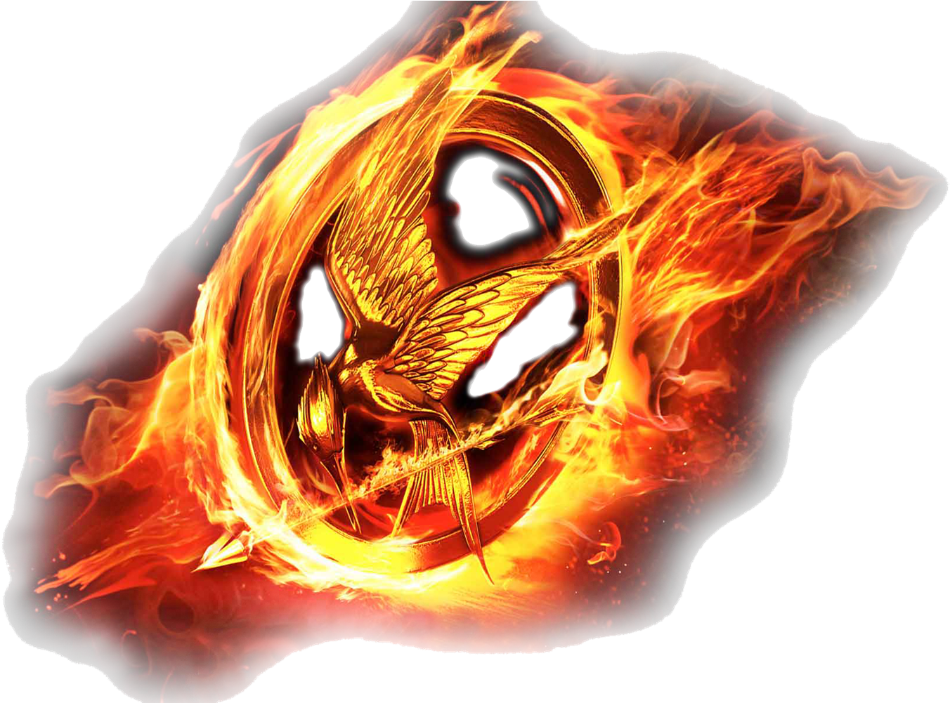 The Hunger Games Png Pic - Symbol For The Hunger Games (1600x1000), Png Download