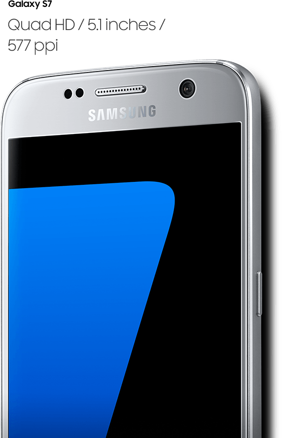 Right Perspective Angled Image Of Galaxy S7 - Samsung S7 G930fd Kies (572x889), Png Download