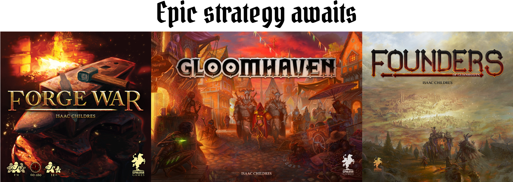 More Gloomhaven Is Coming - Forge War - 2nd Printing (1785x680), Png Download
