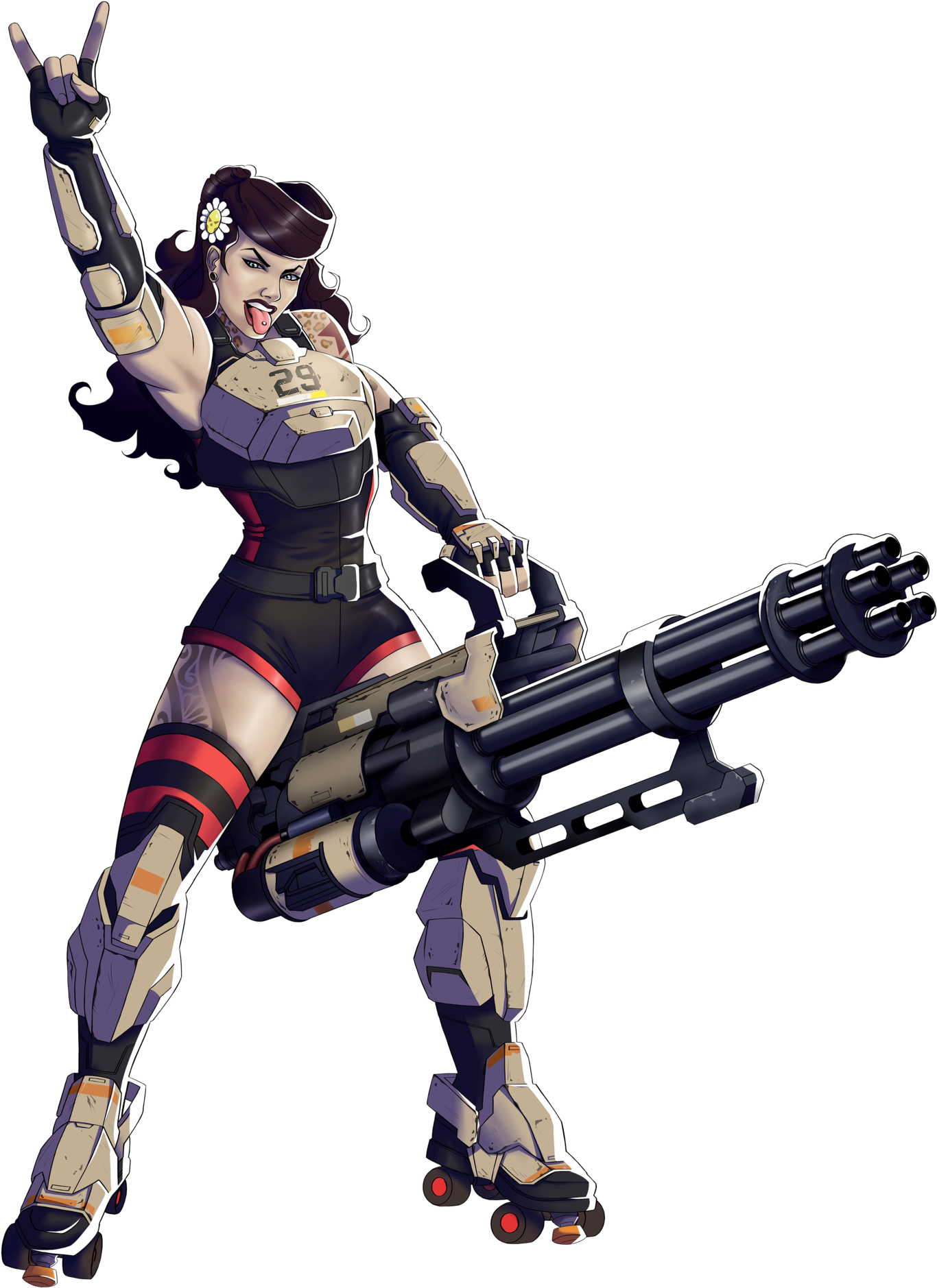 Daisy Pinup - Agents Of Mayhem Characters (1485x2078), Png Download