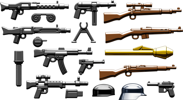 Brickarms German Weapons Packs (600x329), Png Download