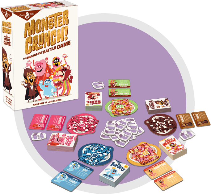 Monster Crunch Game Contents - Monster Crunch The Breakfast Battle Game (720x720), Png Download