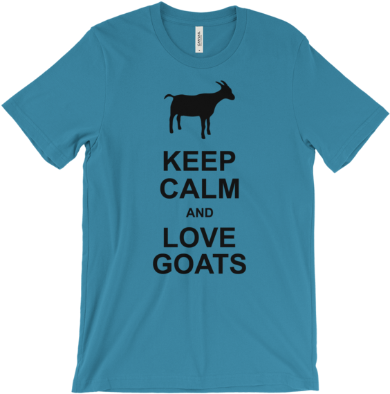 Keep Calm And Love Goats Unisex Short Sleeve T-shirt - Women Geek T Shirt (600x600), Png Download