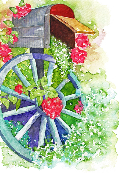 Acrylics - Bouquet (400x581), Png Download