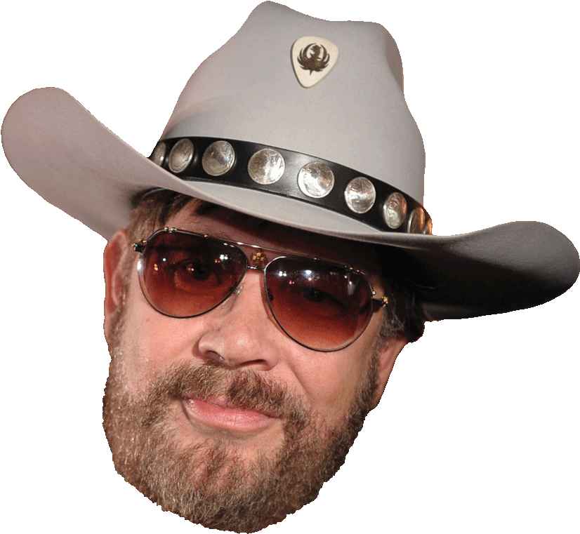 Hankwilliamsjr Head - Hank Williams Jr Png (900x857), Png Download
