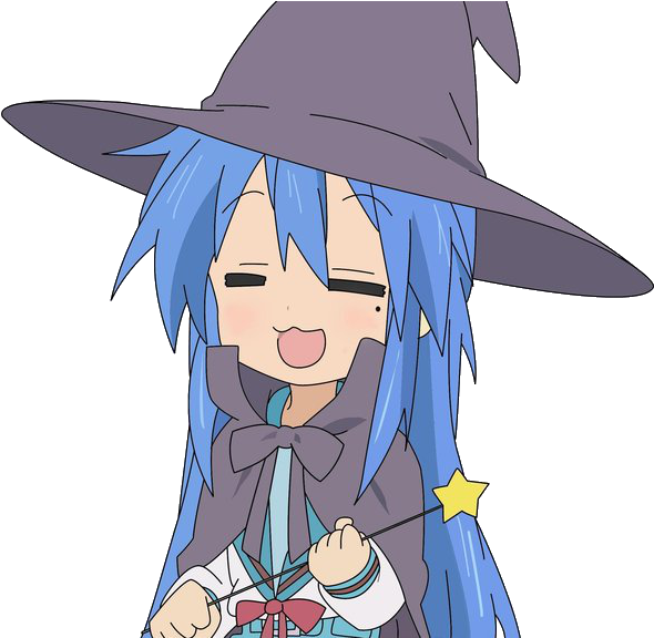 37439503 - Lucky Star Konata Halloween (600x575), Png Download