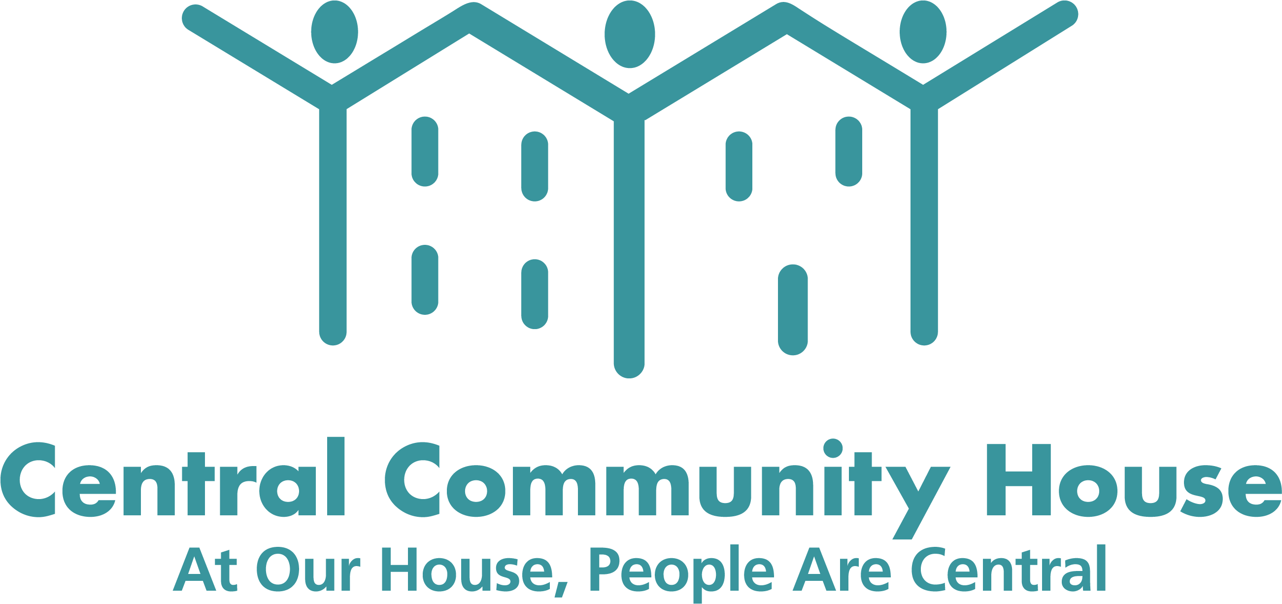 Central Community House - Community House Logo (2610x1229), Png Download