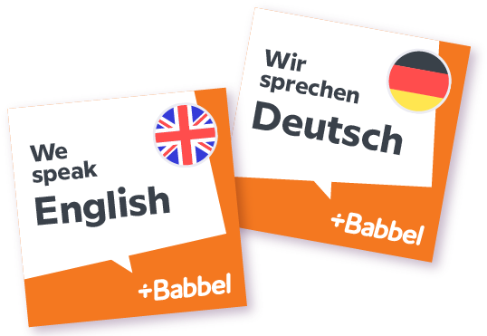 We Speak Babbel Stickers Spa - Babbel (570x370), Png Download