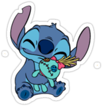 Red Bubble Stickers, Cool Stickers, Kawaii Stickers, - Lilo And Stitch Thank You (375x360), Png Download