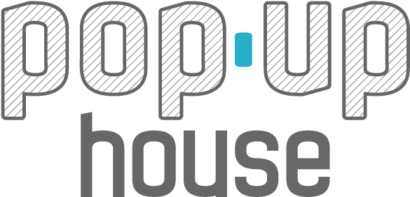Logo Popup House - Popup Home (619x287), Png Download