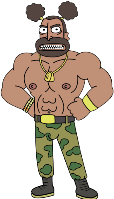 Attila - Transparent - Transparent Rick And Morty (374x658), Png Download