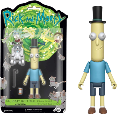 Rick And Morty - Mr Poopy Butthole Funko (398x386), Png Download