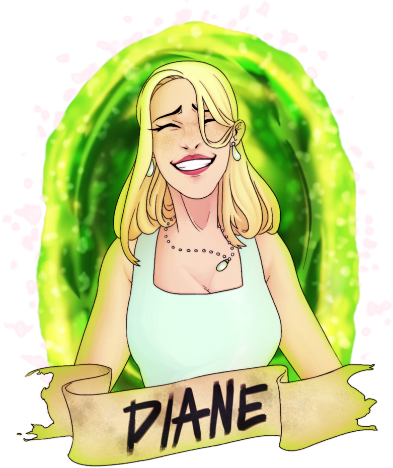 [spoiler] Diane By Seleniium Rick And Morty - Rick And Morty Diane (819x976), Png Download