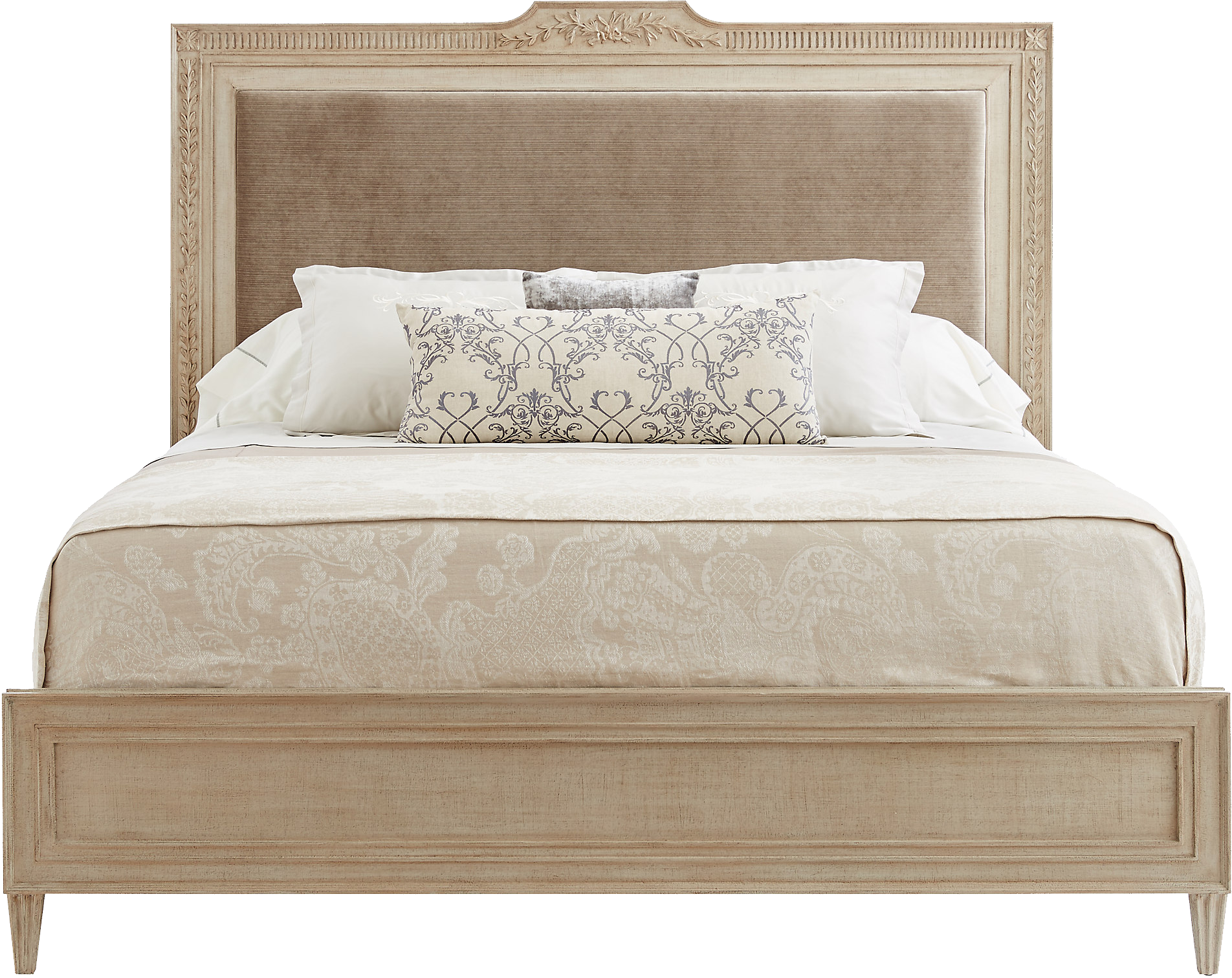 Bed Icon Clipart - Stanley Villa Couture King Alessandra Upholstered Bed (1904x1512), Png Download