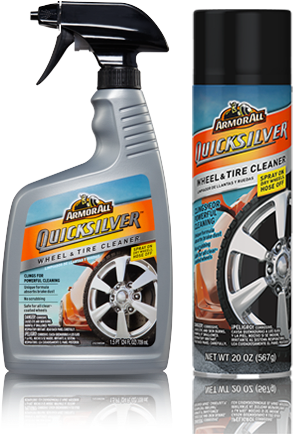 Armor All Quicksilver Wheel & Tire Cleaner - Armor All Quicksilvertm Tire & Rim Cleaner, 709ml (500x500), Png Download