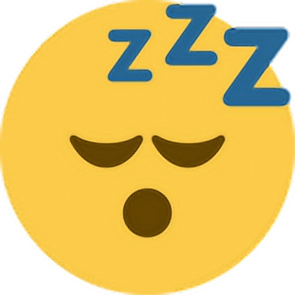 Sleep Sleepy Tired Zzz Emoji Emoticon Face Expression - Zzz Emoji (1024x1024), Png Download