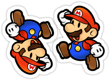 Mario Bros Stickers Sweet Super 2 Sticker And T Shirts - Paper Mario ...