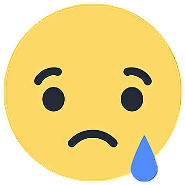 Collection Of Free Facebook Vector Emoticon Download - Facebook Sad Emoji (428x420), Png Download