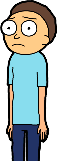 Blue Shirt Morty - Vindicator Morty (300x650), Png Download