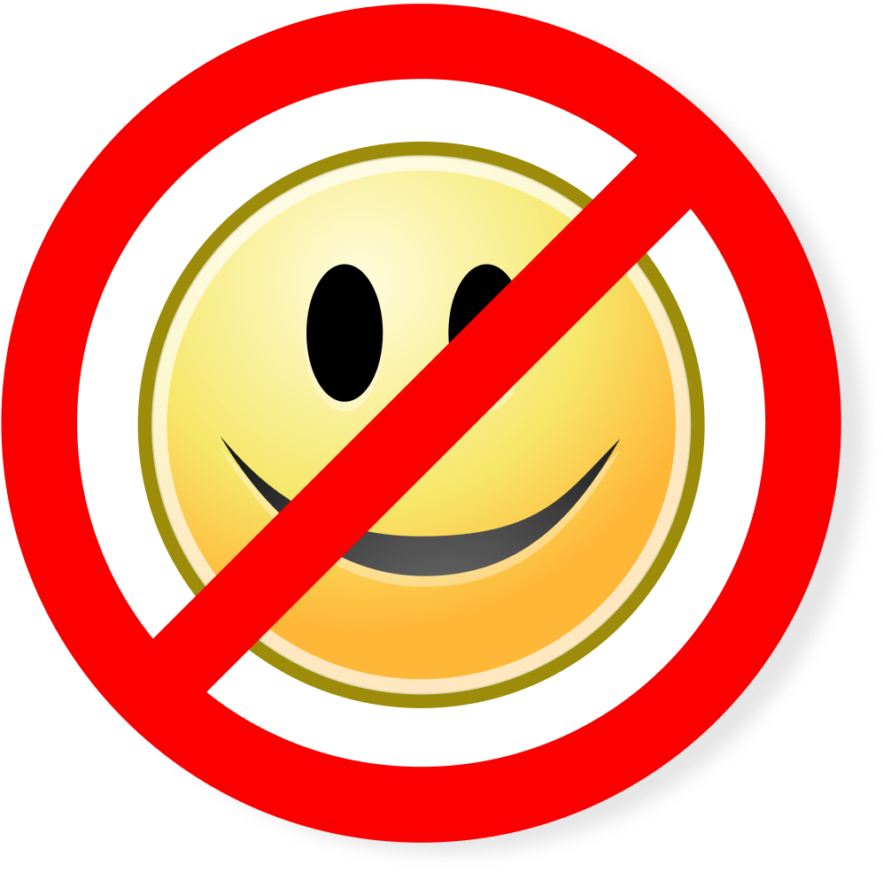 File - No Smileys - Svg - Wikimedia Commons - Fuck Dunkin Donuts (1024x1024), Png Download