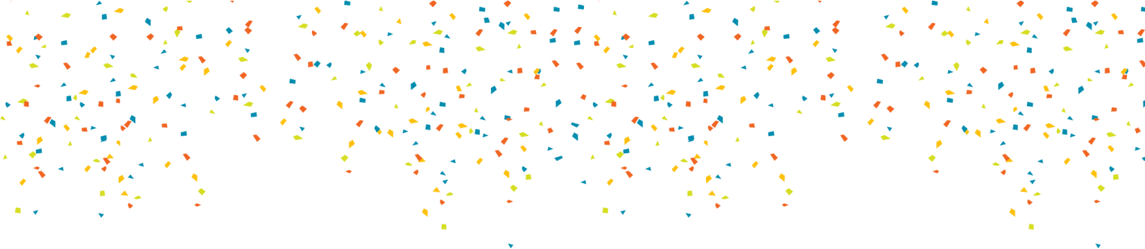 Confeti Mexicano Png - Art (1650x528), Png Download