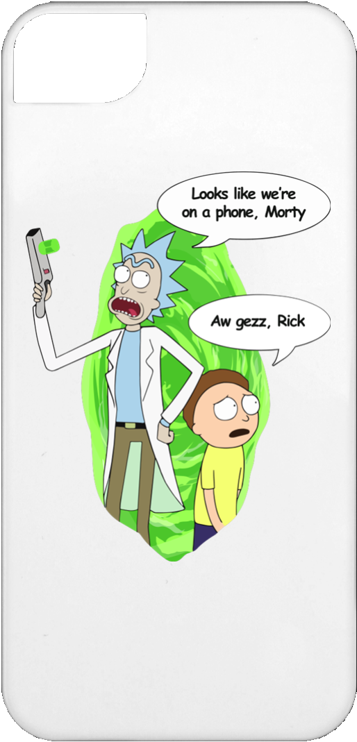 Rick And Morty Looks Like We're On A Phone - Rick And Morty Shirts Women (1155x1155), Png Download
