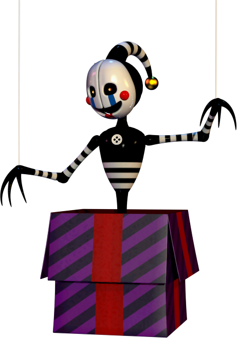 Confetti Clipart Fnaf - Fnaf 6 Security Puppet (461x658), Png Download