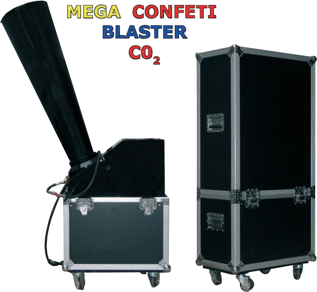 Mega Confeti Blaster Co2 - Confeti Blaster (1220x1089), Png Download