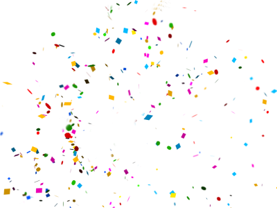 Confetti Transparent Download - Transparent Abstracts Png (400x300), Png Download