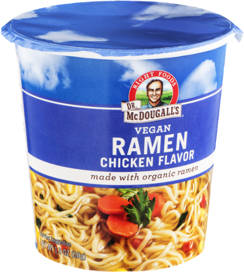 Dr. Mcdougall's Right Foods Vegan Ramen Chicken Flavor (600x600), Png Download