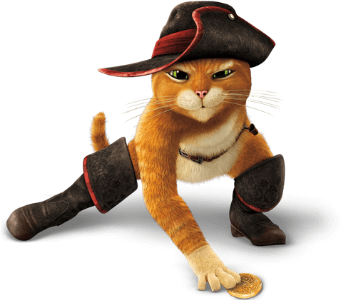 Der Gestiefelte Kater Shrek, Here Kitty Kitty, Costume - Der Gestiefelte Kater Disney (480x500), Png Download