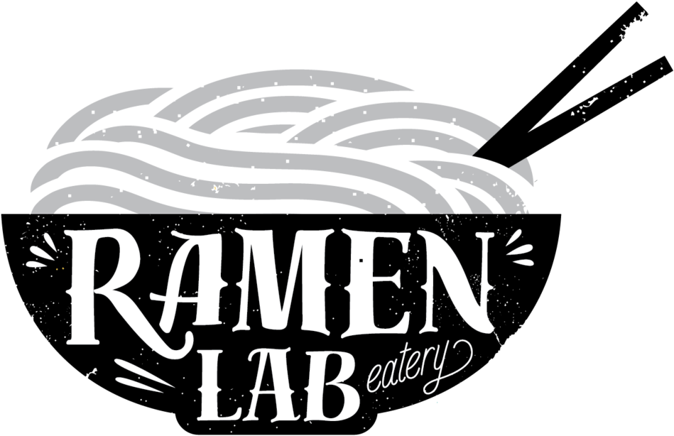 Ramenlab Logos 082616-bw - Ramen Lab Eatery Delray (1000x682), Png Download