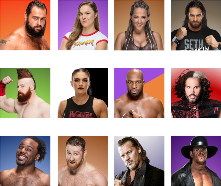 Rusev Ronda Rousey Sarah Logan Seth Rollins Sheamus - Sami Zayn 2016 Posed Poster (960x720), Png Download