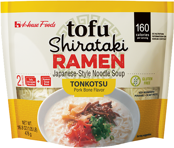 Tofu Shirataki Ramen Tonkotsu Starter Kit - House Foods Tofu Shirataki Ramen (600x600), Png Download