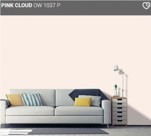 Nippon Paint Satin Glo Premium 1 Color - Pink Cloud Nippon Paint (906x470), Png Download