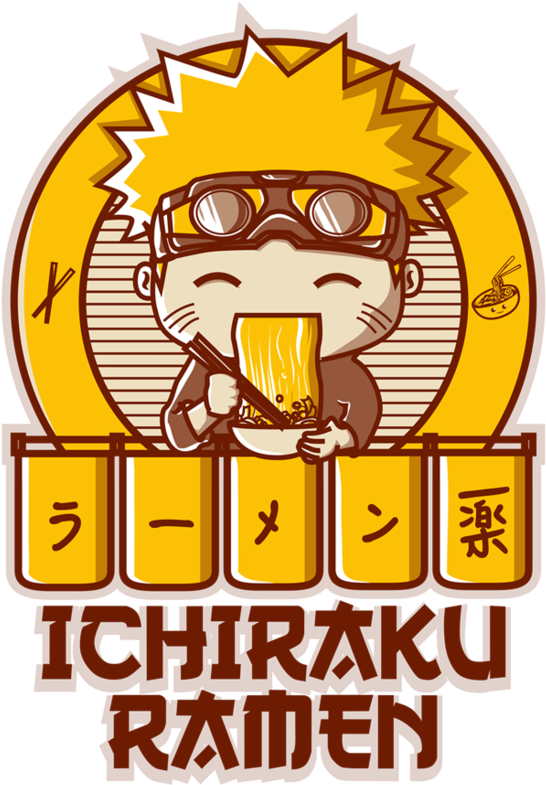 Naruto Ramen T Shirt (1024x887), Png Download
