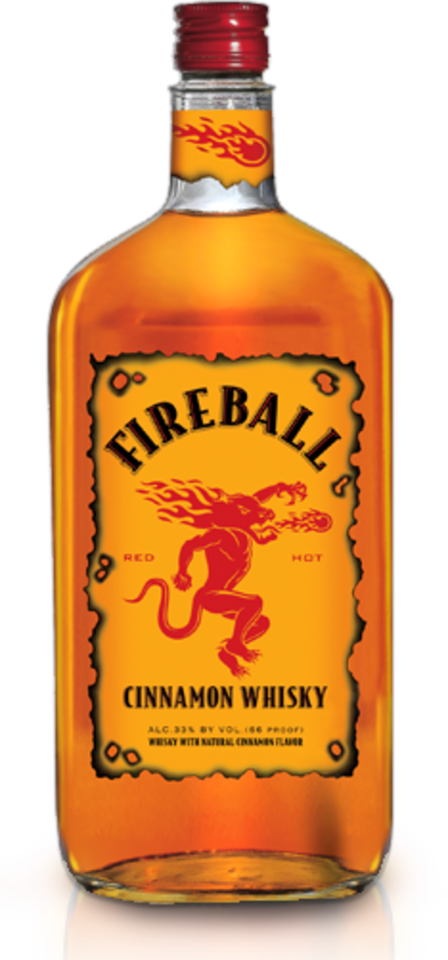 Fireball Whiskey Png Graphic - Fireball Whiskey (640x1370), Png Download