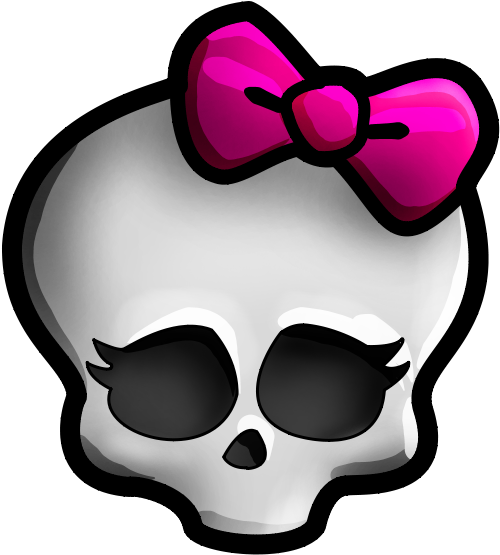 Skull Clipart Monster High - Monster High Skull Png (500x555), Png Download