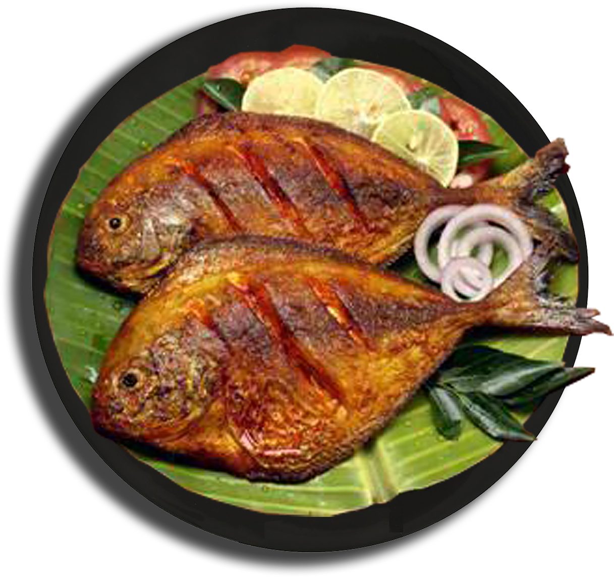 Fish Fry Png Image Black And White Stock - South Indian Fish Dish (1500x1500), Png Download