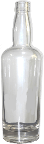 Flint 375 Ml Jackson Flat Bottom Liquor Bottle - Glass Bottle (700x700), Png Download