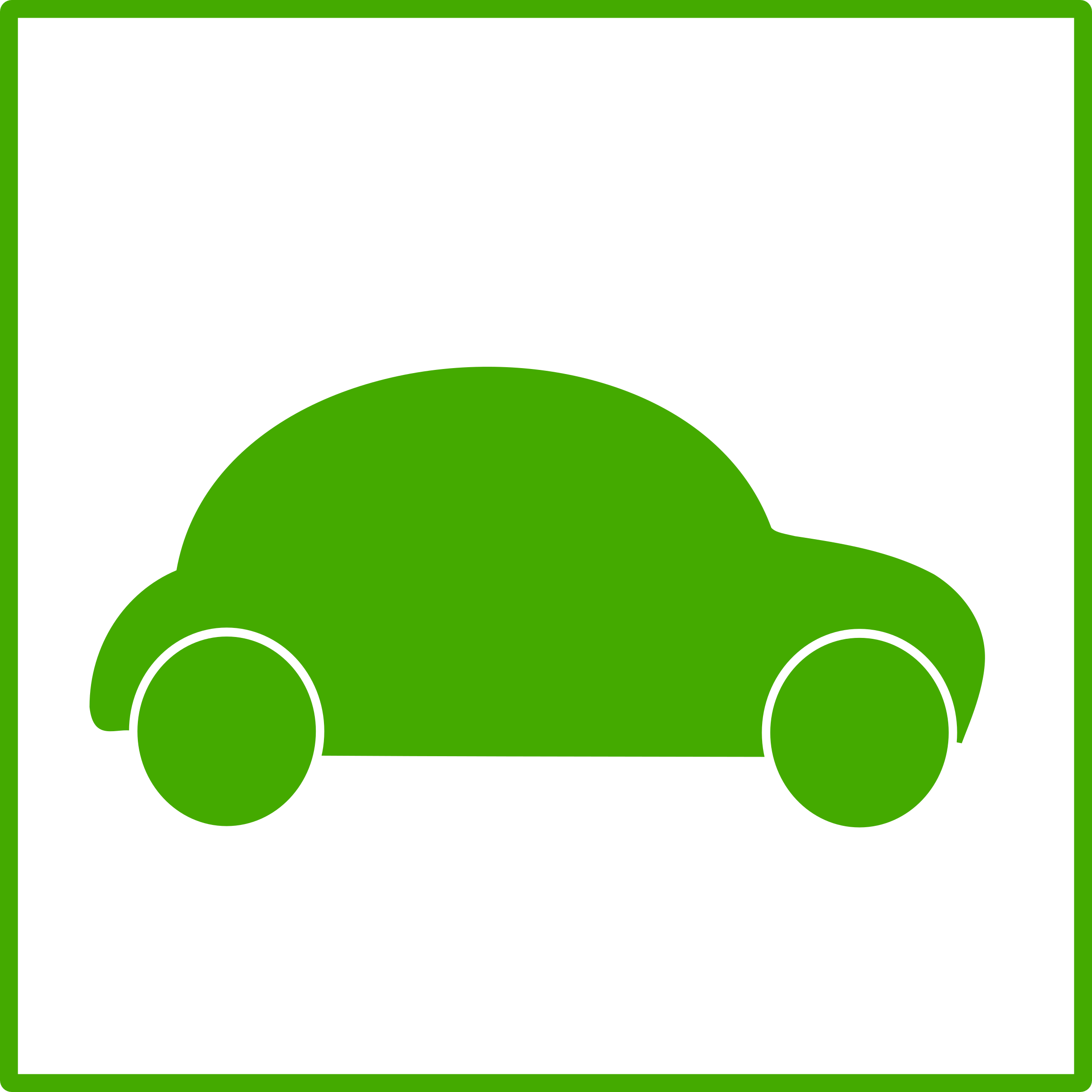 Big Image - Car Icon Green (2400x2400), Png Download