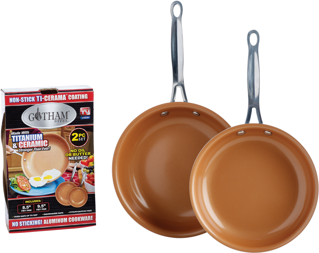 Gotham Steel Titanium And Ceramic Nonstick Fry Pan (650x650), Png Download