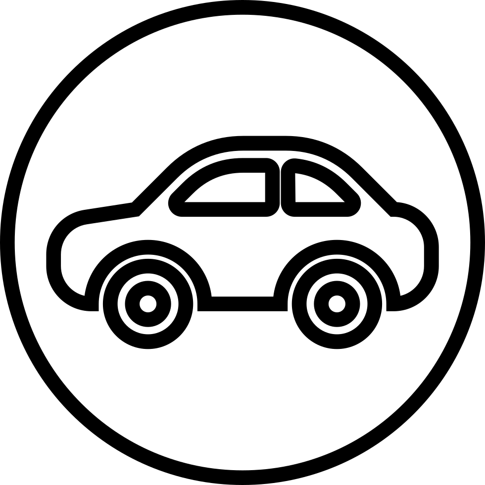 Font Car Comments - Car Line Icon Png (980x980), Png Download