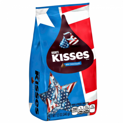 Hershey's Kisses Milk Chocolate - Kisses Milk Chocolates, Red, 17.6 Oz (736x460), Png Download