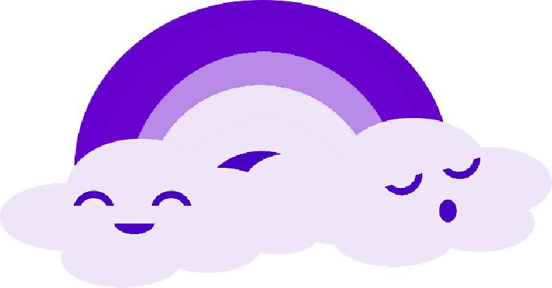 Mb Image/png - Clipart Weather Rainbow (800x417), Png Download