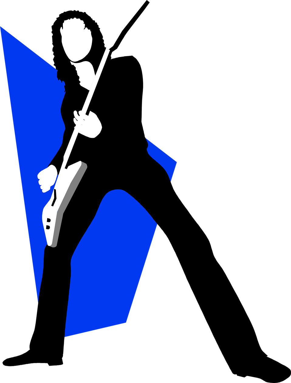 Free Stock Photo - Rock Guitarist Clipart (958x1261), Png Download